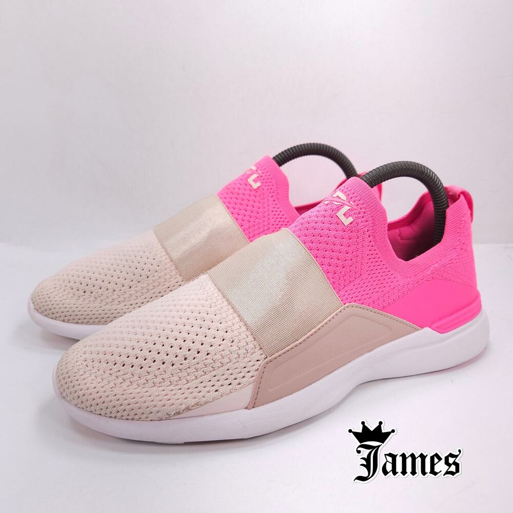 APL Slip-On Sneakers in Pink and Beige